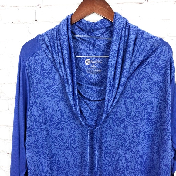 The Balance Collection | Royal Blue Pansy Burnout Tunic | Size 3X - Picture 2 of 8